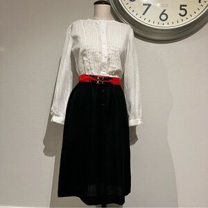 Vintage Dress with Bold Belt